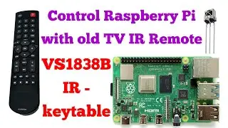 Control Raspberry Pi with TV Remote ✅ IR Remote with VS1838B IR Receiver & IR-keytable ⚡ | Som Tips