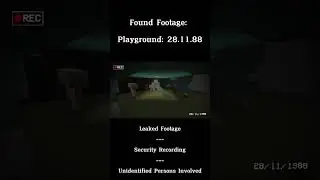 Found Footage: Playground: 28.11.88 #backrooms #creepy #footage #minecraft
