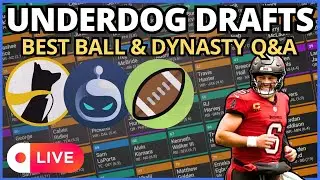 LIVE: Best Ball Draft + Dynasty Trade Talk!