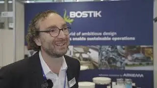 Jerome Alexandre from Bostik speaks to the Adhesives & Bonding Expo Europe team