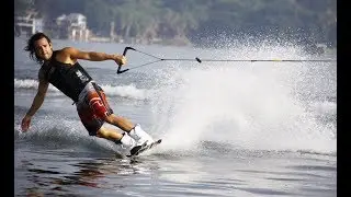 EXTREME Water Skiing Fun - GoPro Hero 5 Session Footage Sample