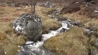 The burn at Shenavall after a night's rain