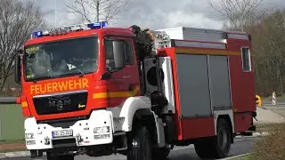 [Gefahrguteinsatz bei SHZ] Einsatzfahrten FF Büdelsdorf & LZG Rendsburg-Eckernförde [Einsatzübung]