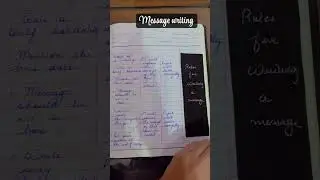 English | lesson plan | Message writing | b.ed |simple and easy | with study  📚 sphere 📕