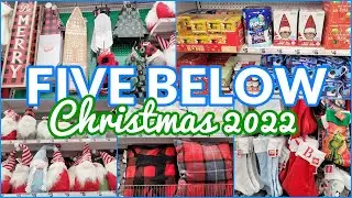 NEW! FIVE BELOW CHRISTMAS 2022 DECORATIONS GIFT SETS STOCKING STUFFERS SHOP WITH ME