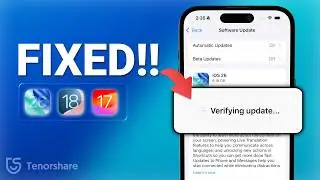 How to Fix iPhone Stuck on Verifying Update for All iOS Versions 2026