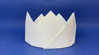 Origami Krone aus Papier Basteln | Wie man eine Papierkrone macht