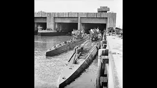 WWII U BOOT SECRET NAZI BASE SUBMARINE BUNKER LORIENT