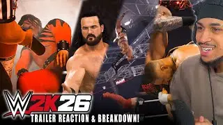 WWE2K26 GAMEPLAY TRAILER REACTION & COVER BREAKDOWN!