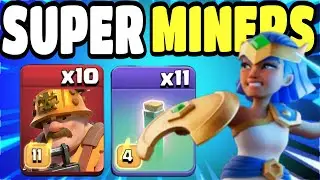 Super Miners have Super Powers after update , use it with RC Invi Charge and Drill Machine || COC