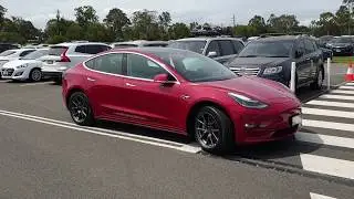 Tesla Smart Summon Australia in Full Car Park