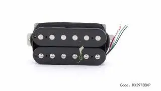 Artec HBA115 Alnico 5 Uncovered Standard Humbucker Electric Guitar Neck Bridge Pickups 360 show