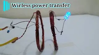 How to make wireless power transmission || Mutual induction | DIY wireless electricity.