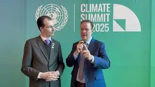 John Grimes with Rodrigo Lopes Sauaia, Chair, Global Solar Council, at UN Climate Summit in NYC