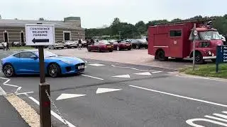Jags leaving the Supercharged Saturday Meet! Jaguar Breakfast Club