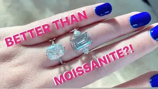 BETTER THAN MOISSANITE?! COMPASS SETTING DIAMOND SIMULANT ENGAGEMENT RINGS / HONEST RING REVIEW