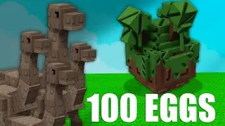 HATCHED 100 JUNGLE EGGS using BRONTOSAURUS ARMY in Grow A Garden