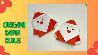 How To Make Origami Santa Claus!🎅| Easy Paper Christmas Craft for Kids!