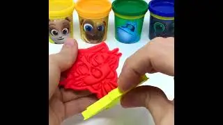 Hissy Cat from Puppy Dog Pals Making with Play-Doh Molds and Toys #shorts