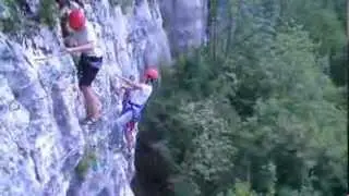 Montage via ferrata Le Regardoir 06 08 2013