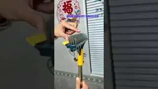 Make Cleaning a Breeze with the 2 In 1 Long Handle Wiper Stiff Bristle Floor Brush! #cleaning