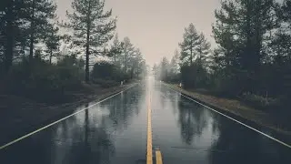 Heavy Rain 🌧️ on Empty Road #shorts
