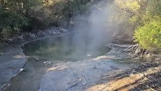 Steaming and bubbling geothermal lakes #NZ #Rotorua