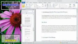 Navigation Pane and Search Introduction - Microsoft Word 2010