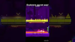 Explorers secret way! #geometrydash #gd #shorts