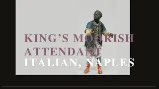 KING'S MOORISH ATTENDANT | ITALIAN, NAPLES | NEAPOLITAN CR&Egrave;CHE FIGURE | PRIVATE COLLECTION |