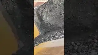 2500 Ton Self-Unloading Ship Unloads Phosphate - Relaxing Industrial Video
