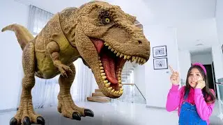 Andrea i Jannie w pogoni za T-Rexem! 🦖 Dzieciaki ratują dzień dzięki pracy zespołowej