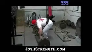 Josh Bryant, Deadlift Workout December 2009
