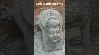 durga face mould making process #durga_murti #craft #idol #mould #sculpture #pop_Mould
