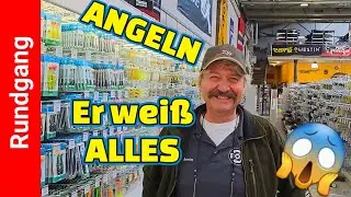 Verk&auml;ufer so krass 😱 Angelger&auml;te Bode der Rundgang im Angelladen f&uuml;r Angelruten und Angelrollen.