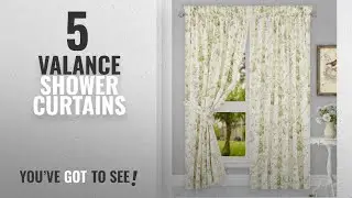 Top 10 Valance Shower Curtains [2018]: Simple Comfort Abigail Traditional Hydrangea Floral Print