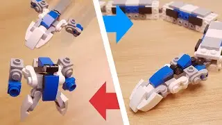 Mini Lego Brick Train Transformer Robot - Special Ext #Lego #MOC