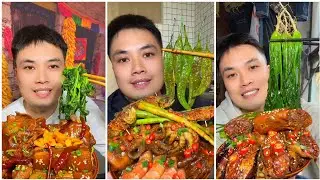 Yummy #234 Eat Meat 😋🔥, chicken 🍗 🍗, Shrimp 🦐🦐.. #mukbang  #eatingshow #yummyfood 