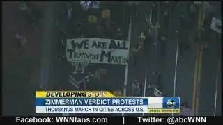 Nationwide Protests Following George Zimmerman Acquittal