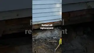 Rotted sill replacement