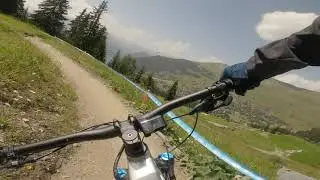 epic flow mtb trail Verbier bike park. Tsopu 2