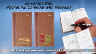 Barcelona Duo Pocket Pal Calendar with Notepad