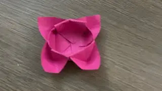 Origami flower box / full tutorial of how to make flower storage box (easy)