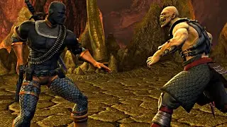 DEATHSTROKE vs BARAKA | Mortal Kombat VS. DC Universe [4K Ultra HD]