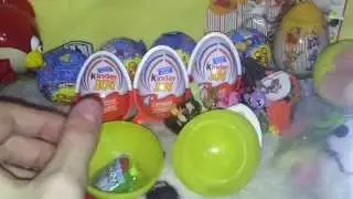COMPILATION SURPRISE EGGS ANGRY BIRDS TOYS PLAY DOH DISNEY SMURFS TOYS