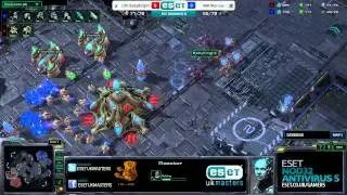 [T] Morrow  vs [P] BabyKnight - ESET UK Masters HOTS Showdown Map 1