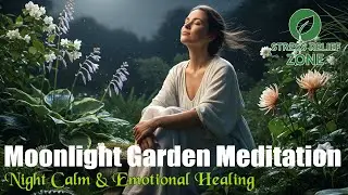 Moonlight Garden Meditation | Night Calm & Emotional Healing
