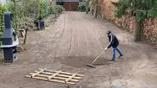 Massive garden leveling with 30tons of soil by hand | Part 6 | timelapse