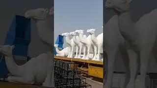Saudi Arabia me camel 🐫 banate huye # #Shaneekeshari #Sculpture #popular #modelling