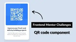 QR code component - Frontend Mentor Challenges